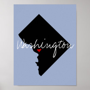 District Columbia Town Poster