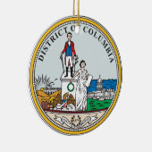 District Columbia-zeehond Keramisch Ornament (Rechts)