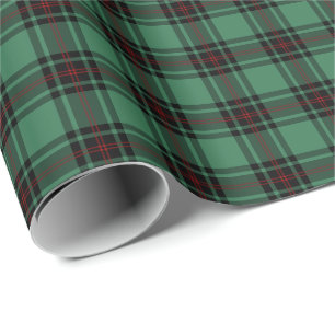 District Groen en Zwart Fife Ancient Tartan Cadeaupapier