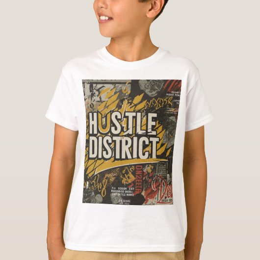 district Hustle T-shirt (Voorkant)