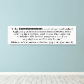 District of Columbia/Heller, 554 U.S. 570 2008 Canvas Afdruk (Insitu (Houten vloer))