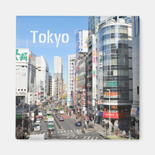 district Shinjuku in Tokio, Japan Magneet