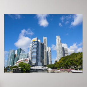 District Singapore Finance Poster