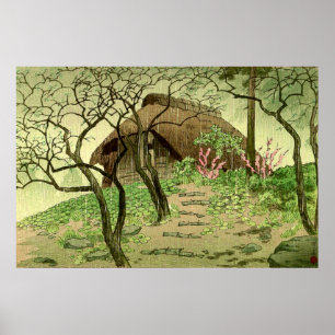 district Suenaga in Rain Kasamatsu Shiro 1939 Poster