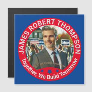 District Supervisor Campagne Magnetische Kaart