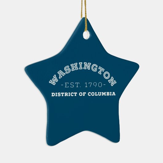District Washington of Columbia Keramisch Ornament (Rechts)
