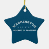 District Washington of Columbia Keramisch Ornament (Achterkant)