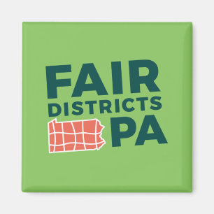 Districts équitables PA Lime Logo Petit aimant