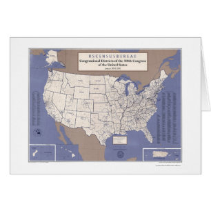 Districts parlementaires de carte des Etats-Unis