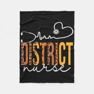 Districtsverpleegster Leopard Heartbeat Wome Fleece Deken