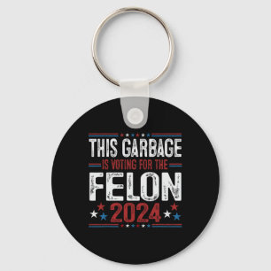 Dit Afval Stemt Op De Misdadiger Grappige Trump 2 Sleutelhanger
