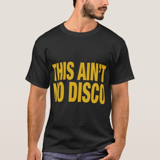 Dit Ain_t No Disco V-hals T-shirt (Voorkant)