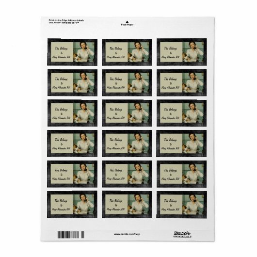 Dit behoort toe aan een Cool Nurse Retro Etiket (Full Sheet)