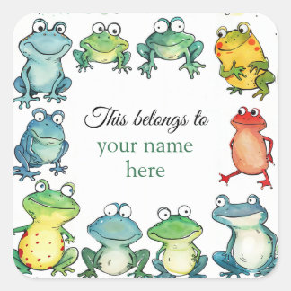 Dit behoort toe aan vierkante sticker