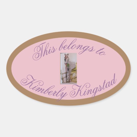 dit behoort tot ovale sticker (Voorkant)