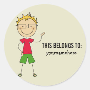DIT BEHOORT TOT Sticker voor een jongen