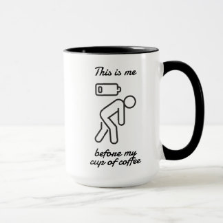Dit ben ik voor mijn kopje koffie mok