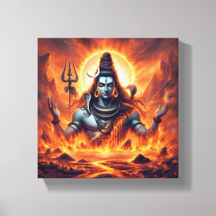 Dit betoverende schilderij van Shiva Canvas Afdruk