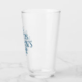 Dit bier is | Aangepaste Naam Initiaal Bierglas Glas (Links)
