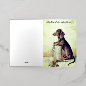 Dit bier is van mijn meester! folie wenskaart (Buiten Laag)