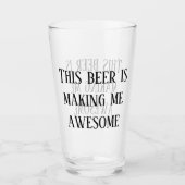 Dit bier maakt me geweldig pint glas (Voorkant)