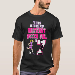 Dit Birthday-sportmeisje is 7-vardenthema gevogelt T-shirt
