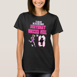 Dit Birthday-sportmeisje is 8-vardenthema gevogelt T-shirt