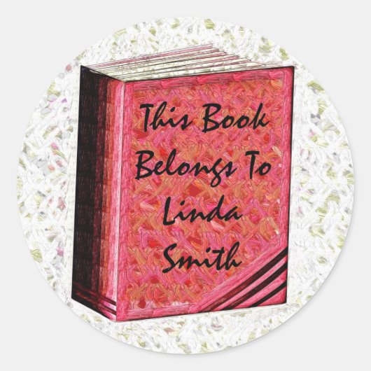 Dit boek behoort toe aan... Sticker (Voorkant)