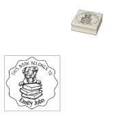Dit boek behoort tot de Cute Pit Bull Rubberstempel (Gestempeld)