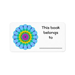Dit boek behoort tot de kleurrijke Mandala stijl Etiket