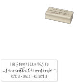 Dit boek behoort tot de leraar 	rubberstempel (Gestempeld)