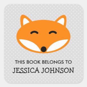 Dit boek behoort tot de stickers van de rode fox-b