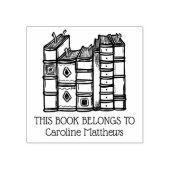 Dit boek behoort tot gepersonaliseerd rubberstempel (Afrduk)