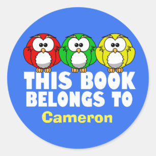 Dit boek behoort tot ronde sticker