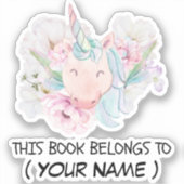 Dit boek behoort tot sticker (Voorkant)