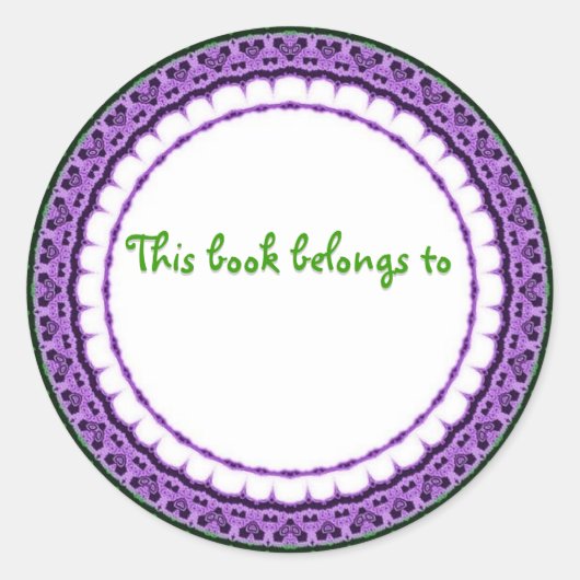 DIT BOEK BEHOORT TOT... stickers (Voorkant)