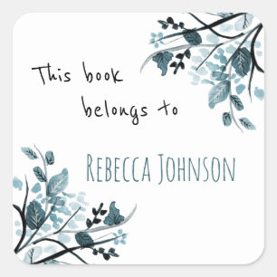 Dit boek behoort tot vierkante sticker