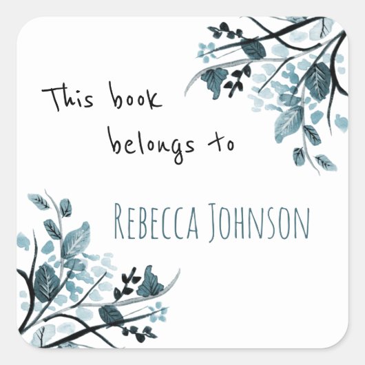 Dit boek behoort tot vierkante sticker (Voorkant)