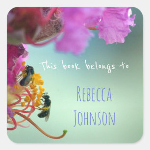 Dit boek behoort tot vierkante sticker