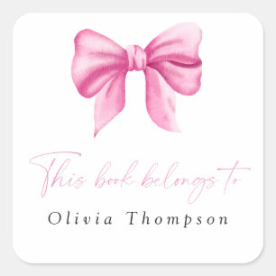 Dit boek behoort tot vierkante sticker