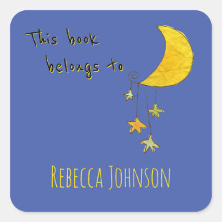 Dit boek behoort tot vierkante sticker