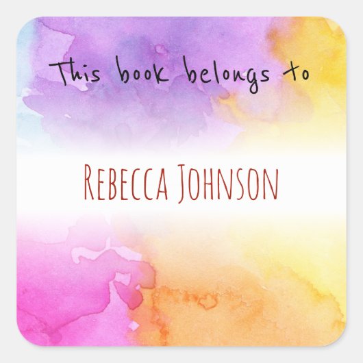 Dit boek behoort tot vierkante sticker (Voorkant)