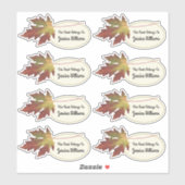 Dit boek hoort bij Herfst Leaf Bookplate Label (Vel)