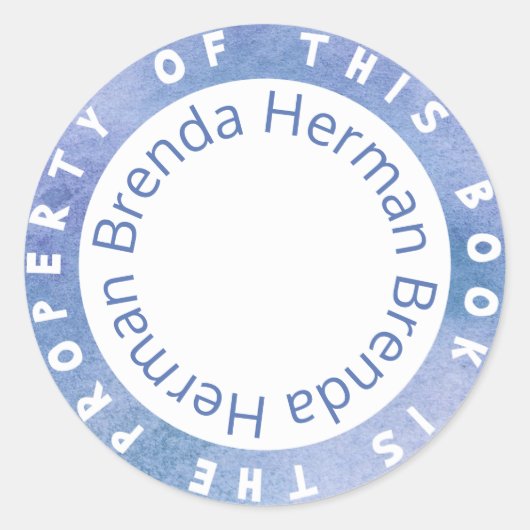 "Dit boek is eigendom van" sticker sjabloon (Voorkant)