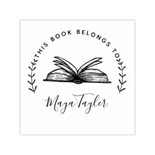 Dit boek is van Boek Script Zelfinktende Stempel
