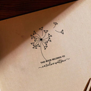 Dit boek is van Dandelion Rubber Stamp  Rubberstempel