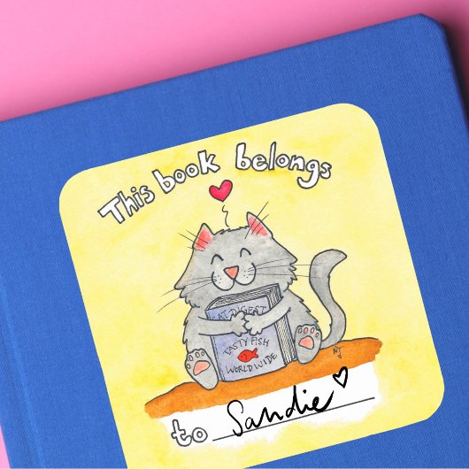 Dit boek is van kat sticker Door Nicole Janes