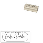 Dit Boek Is Van Moderne Letter Naam Ex-Libris Rubberstempel (Gestempeld)