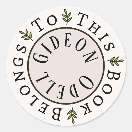 "Dit boek is van" sticker sjabloon (Voorkant)