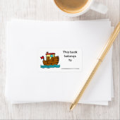 Dit boek is van, Tekenboot Etiket (Insitu)